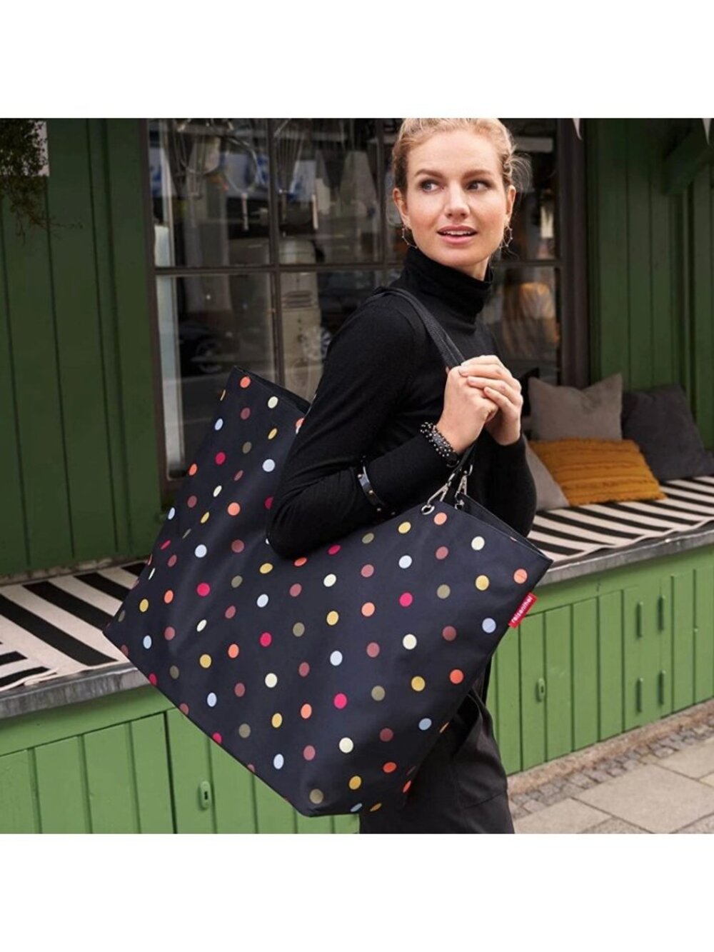 Reisenthel Shopper XL Extra Large Shopping Bag Tote Handbag Dots ZU7009